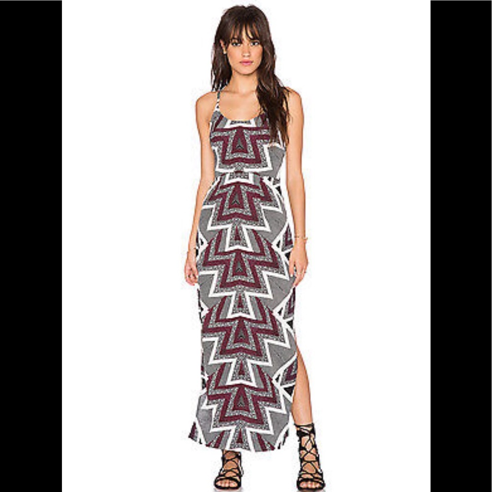 FREE PEOPLE SERVES YOU RIGHT PRINTED MAXI DRESS - Picture 1 of 14